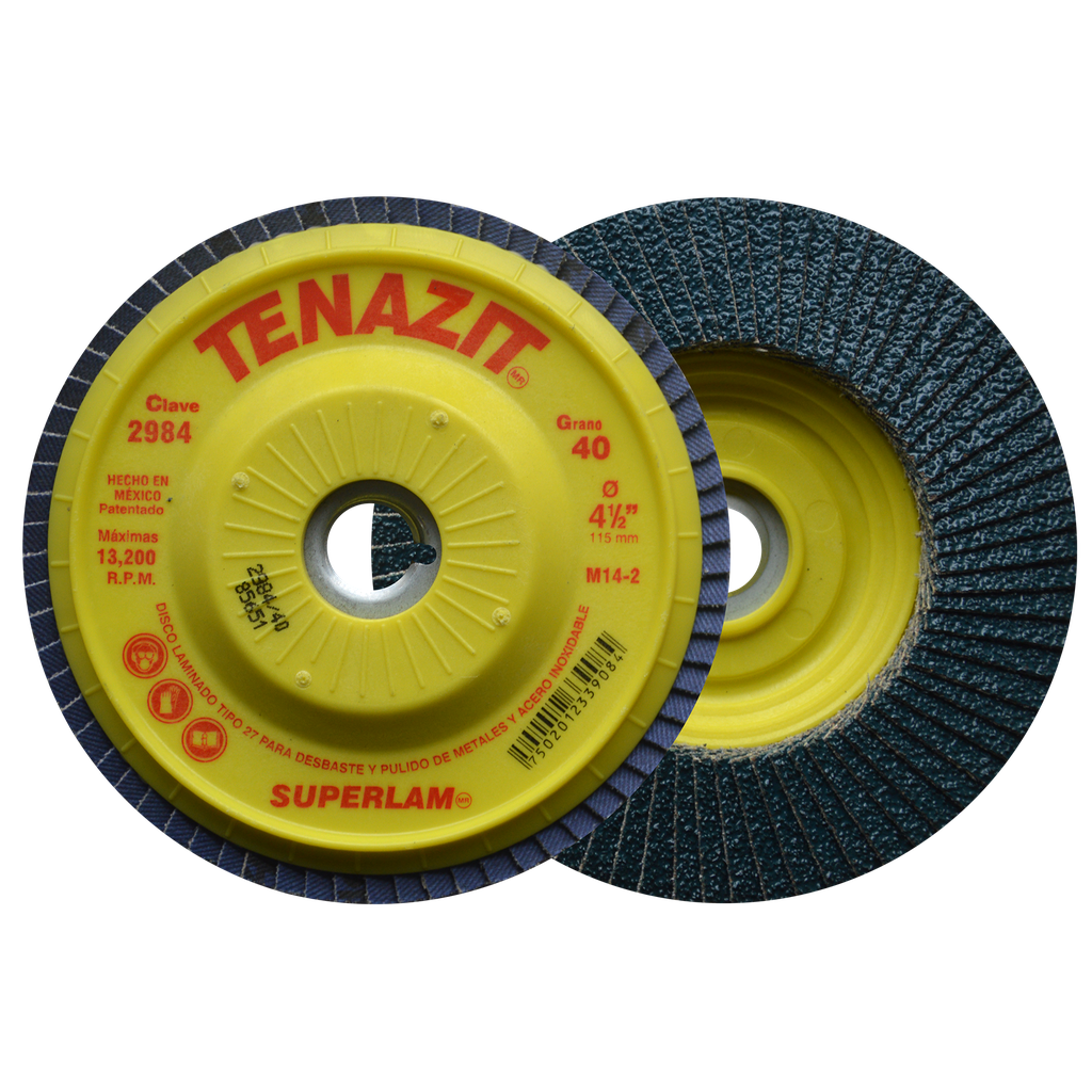 DISCO LAMINADO AUSTROMEX SUPERLAM 4-1/2" P/BOSCH GRANO 40 (2984)(H)