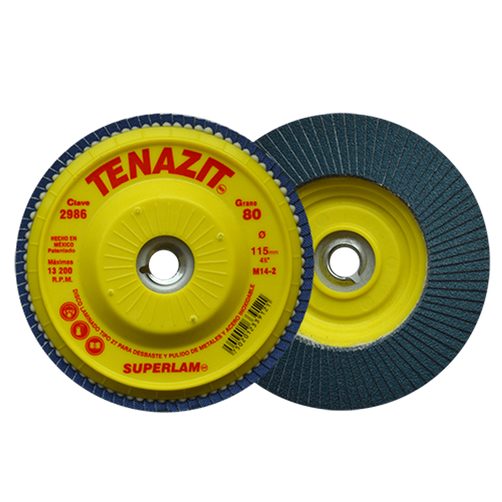DISCO LAMINADO AUSTROMEX SUPERLAM 4-1/2" P/BOSCH GRANO 80 (2986)(H)