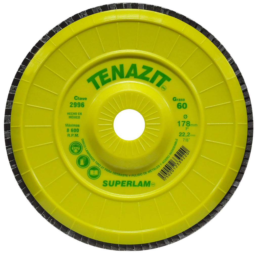 DISCO LAMINADO S/ROSCA AUSTROMEX SUPERLAM 7" GRANO 60 (2996)(H)