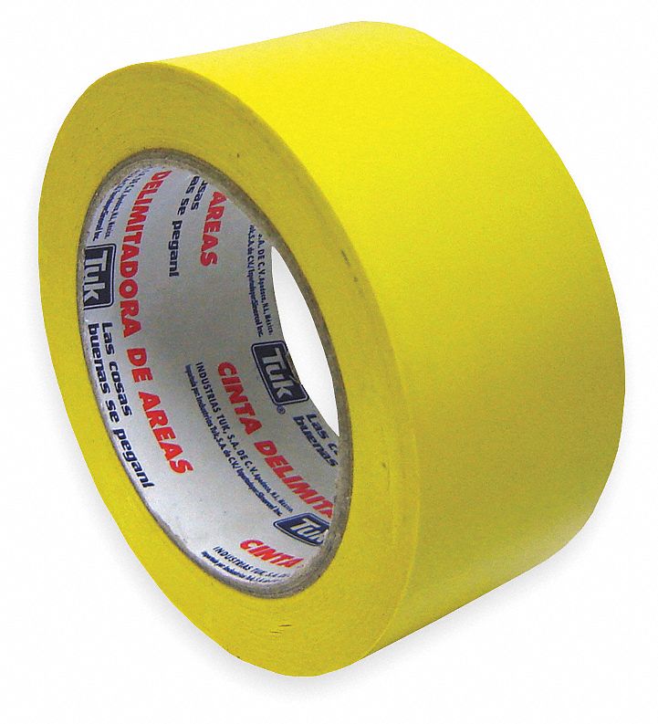 CINTA TUK DELIMITADORA AMARILLA 76MM x 33M (434004)