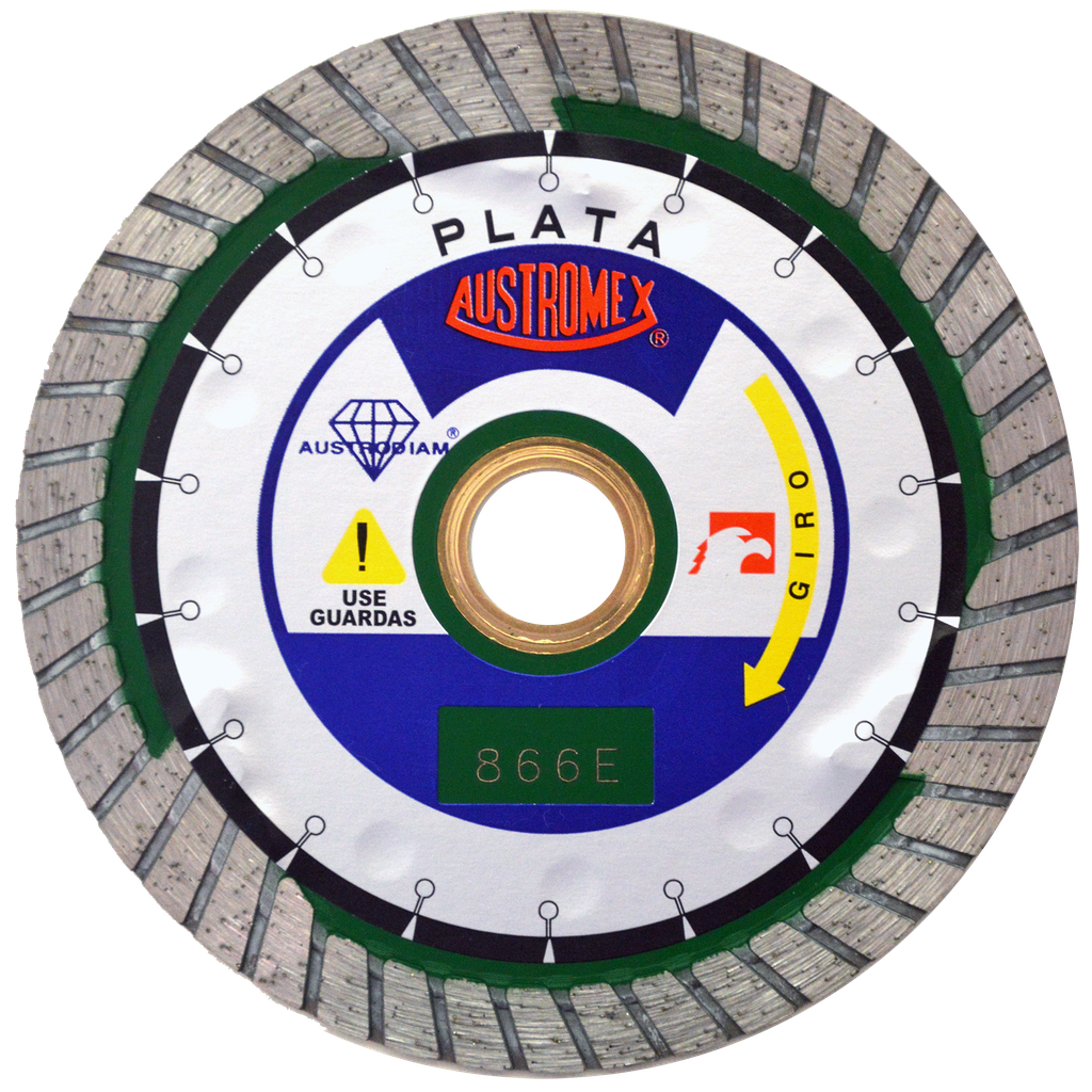 DISCO DIAMANTE AUSTROMEX TURBO P/GRANITO 4" PLATA (866)(H)