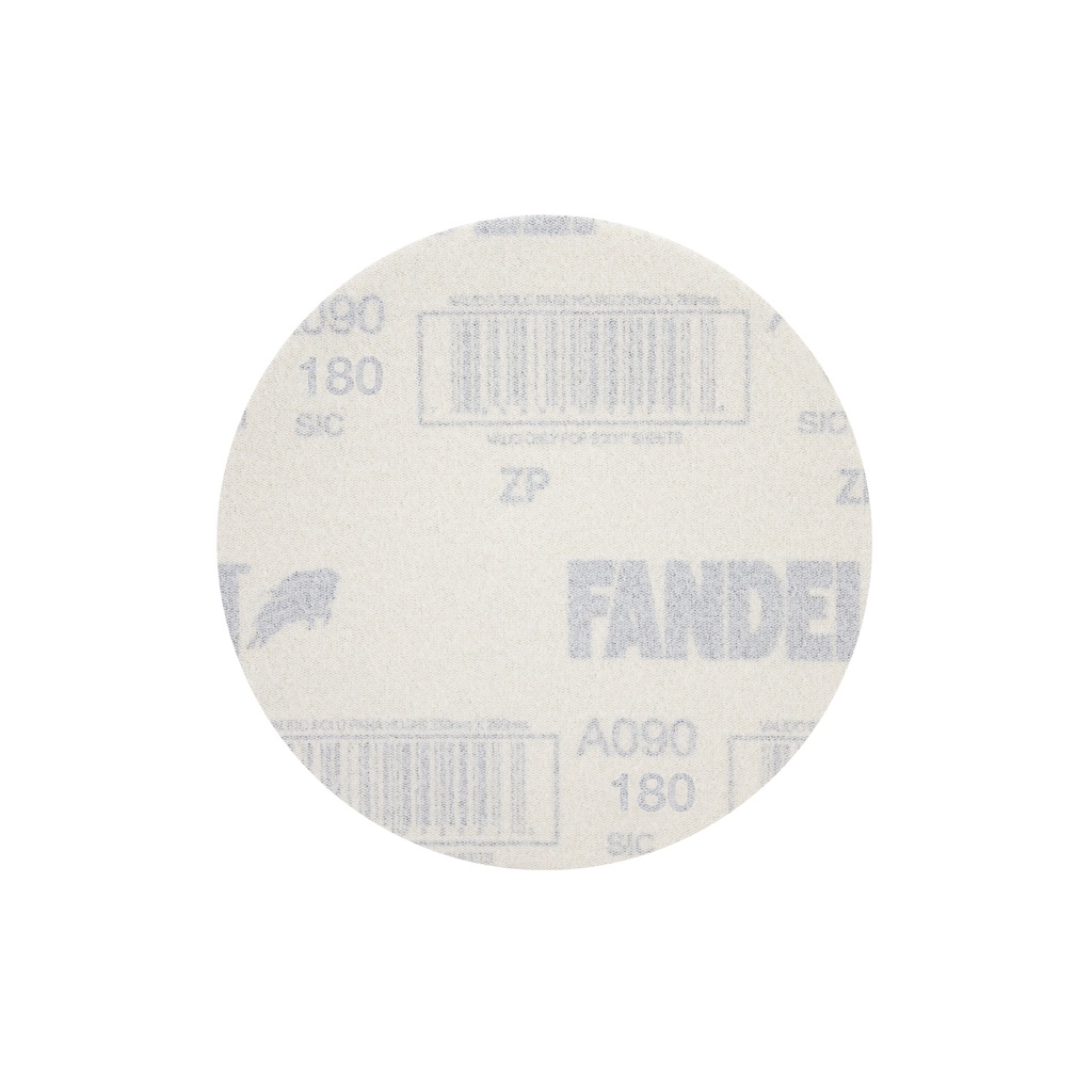 DISCO C/VELCRO 5" FANDELI A090 CIEGO GRANO 180 BLANCO (03875)(H)