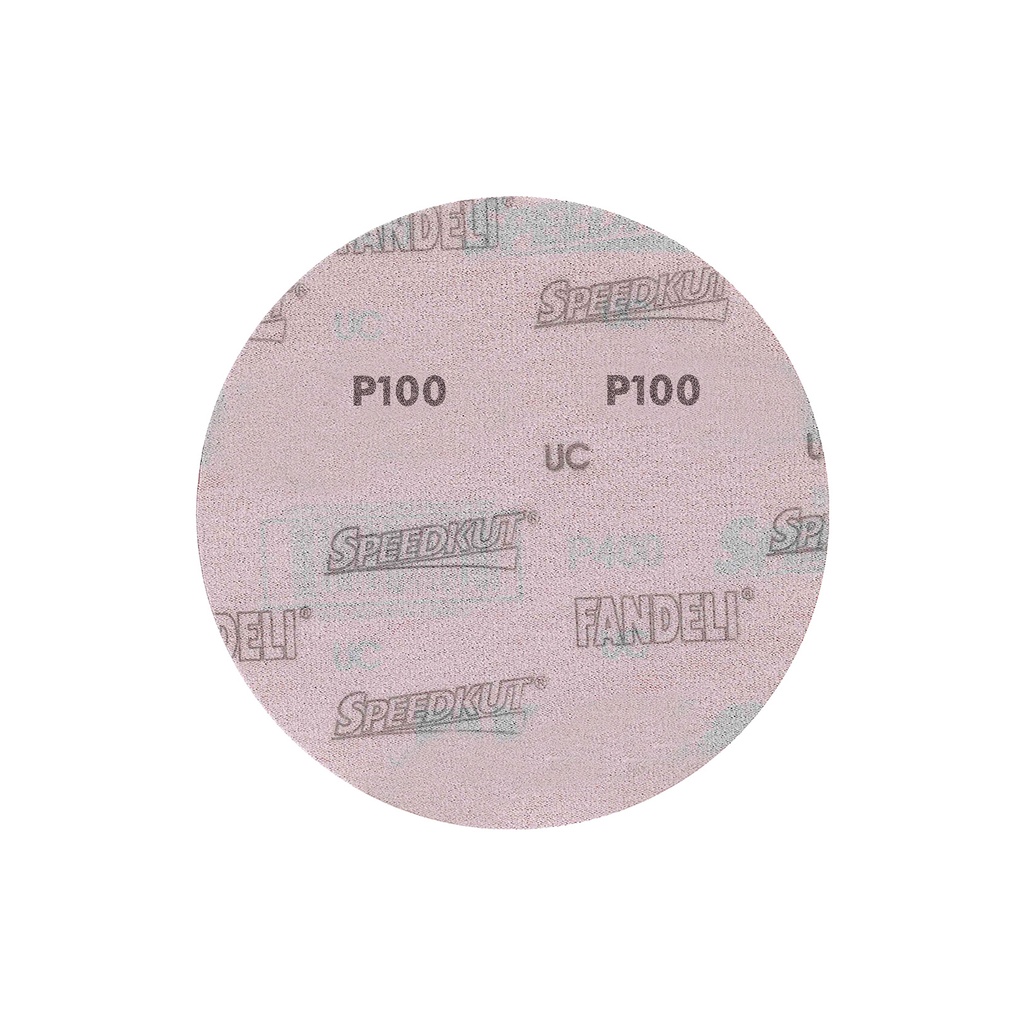DISCO C/VELCRO 6" FANDELI B080 CIEGO GRANO 100 ROJO (73167)(H)