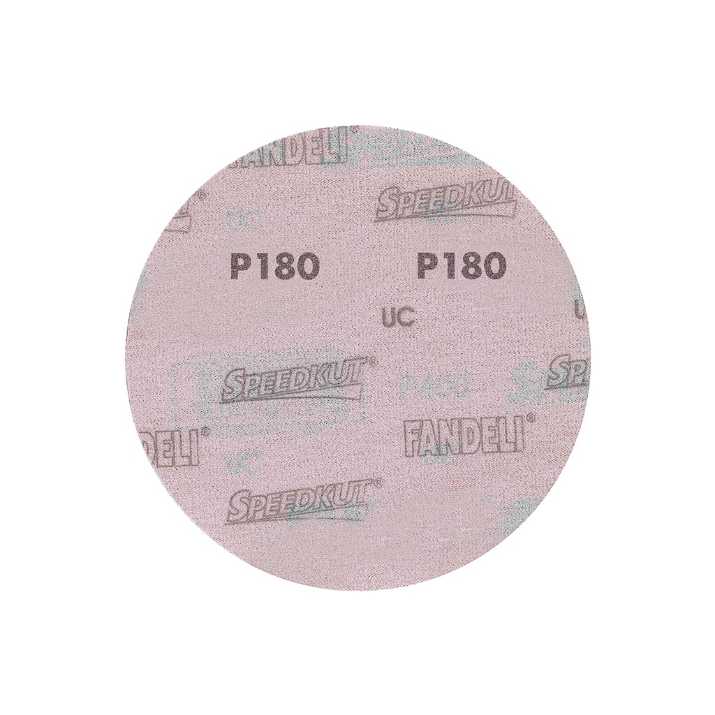 DISCO C/VELCRO 6" FANDELI B080 CIEGO GRANO 180 ROJO (73169)(H)