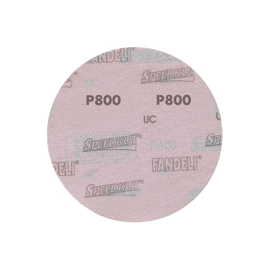 DISCO C/VELCRO 6" FANDELI B080 CIEGO GRANO 800 ROJO (73165)(H)