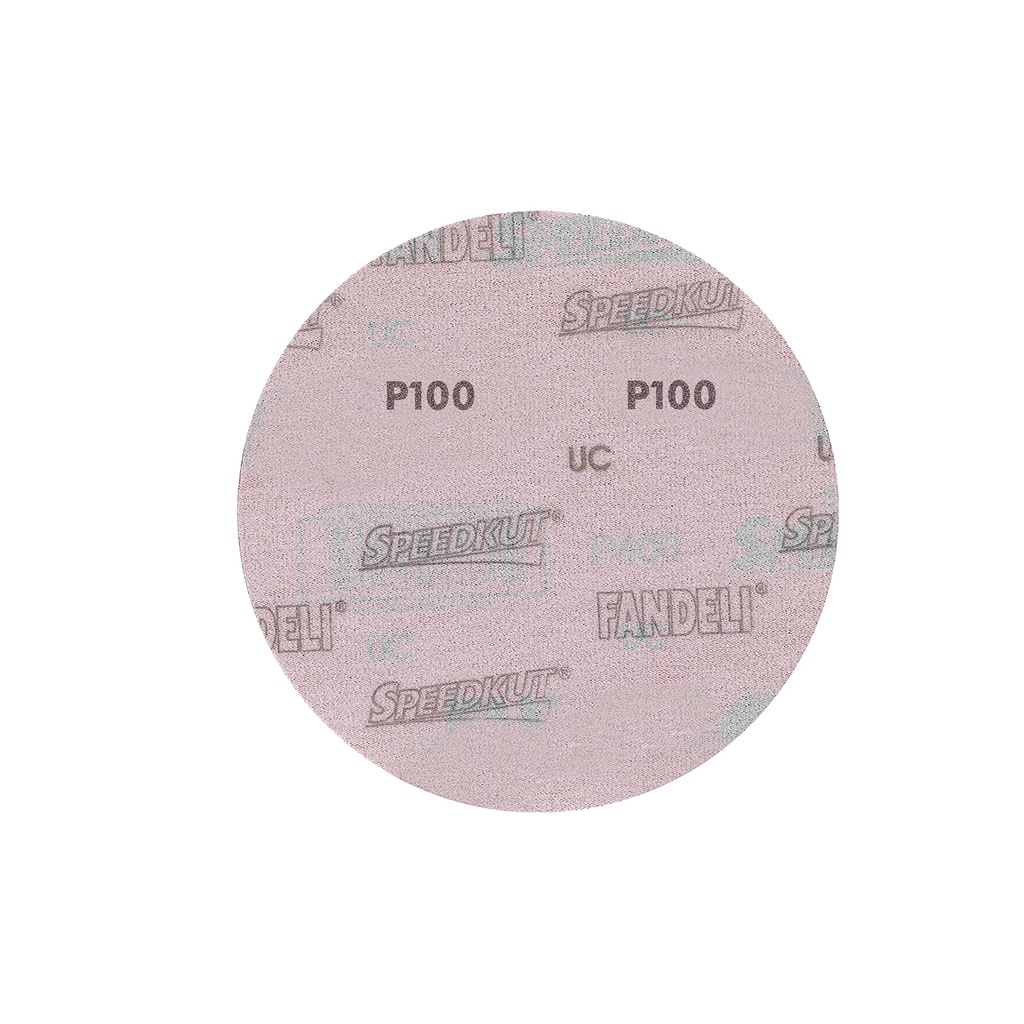 DISCO C/VELCRO 5" FANDELI B080 CIEGO GRANO 100 ROJO (73174)(H)