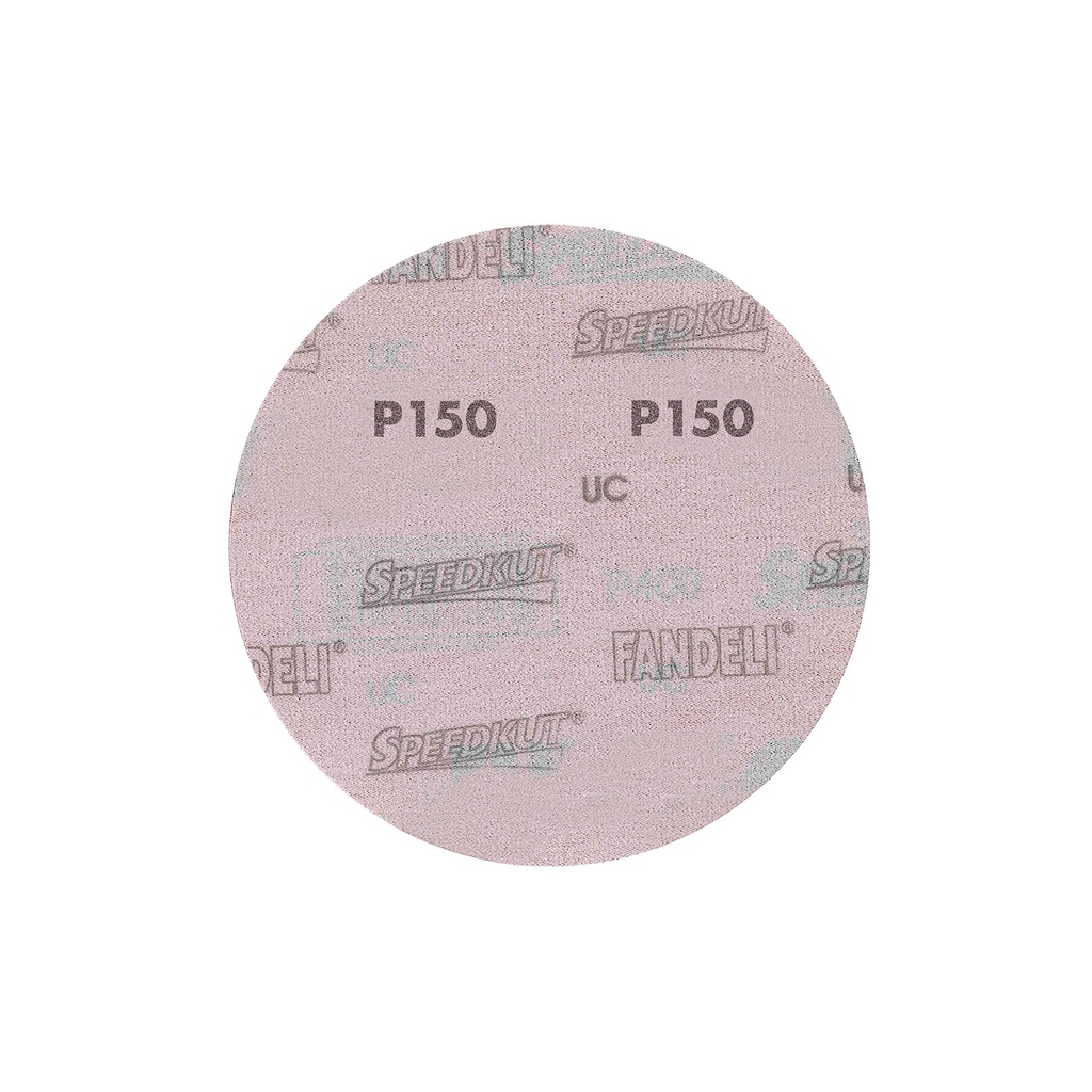 DISCO C/VELCRO 5" FANDELI B080 CIEGO GRANO 150 ROJO (73183)(H)