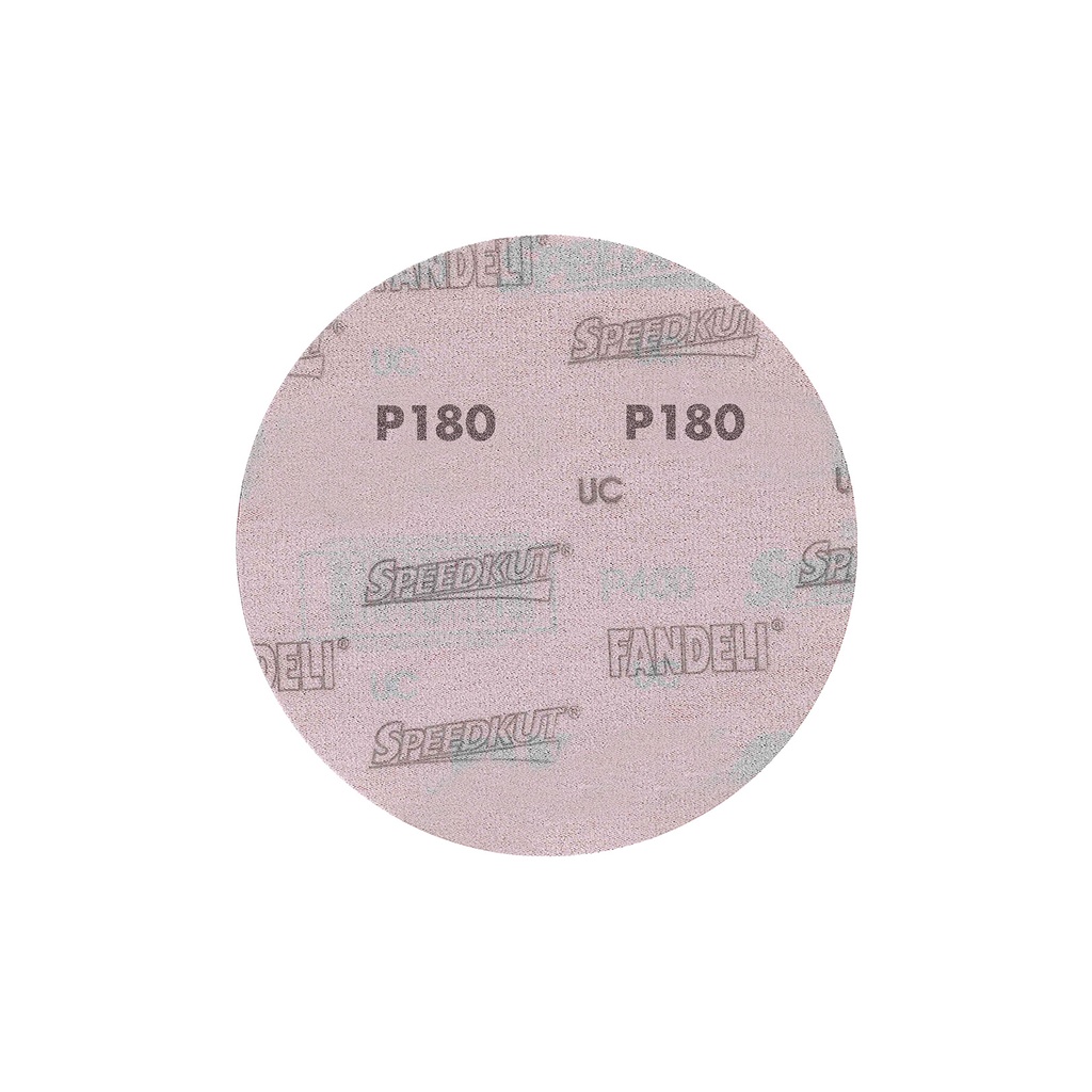 DISCO C/VELCRO 5" FANDELI B080 CIEGO GRANO 180 ROJO (73176)(H)