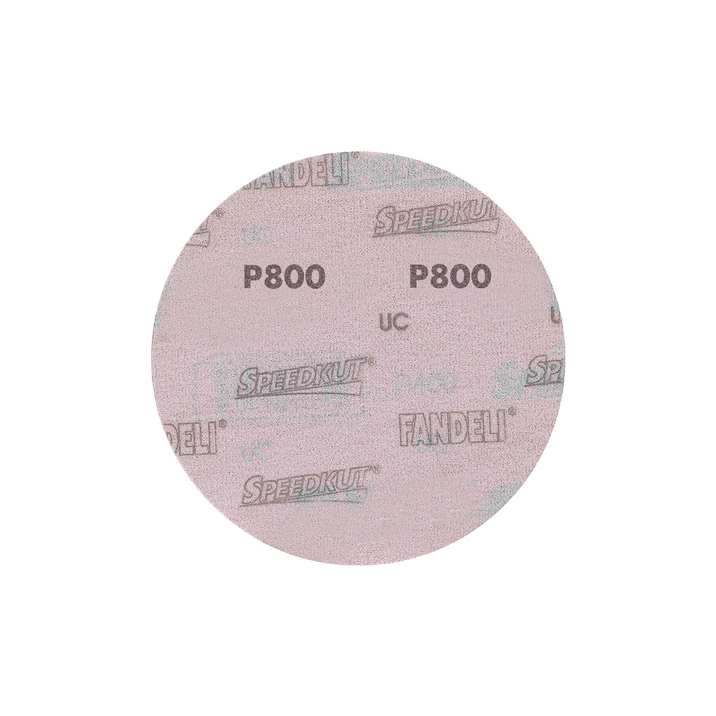 DISCO C/VELCRO 5" FANDELI B080 CIEGO GRANO 800 ROJO (73182)(H)