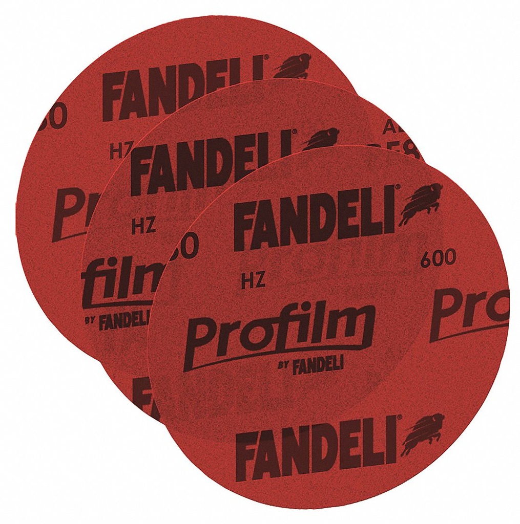 DISCO C/VELCRO FANDELI 6" PROFILM GRANO 180 ROJO (70840)(H)