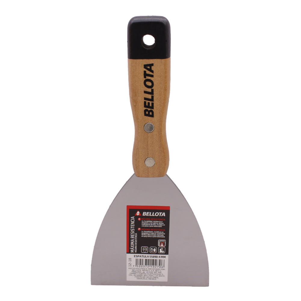 ESPÁTULA FLEXIBLE BELLOTA 6" MANGO MADERA (558906)(7558906)