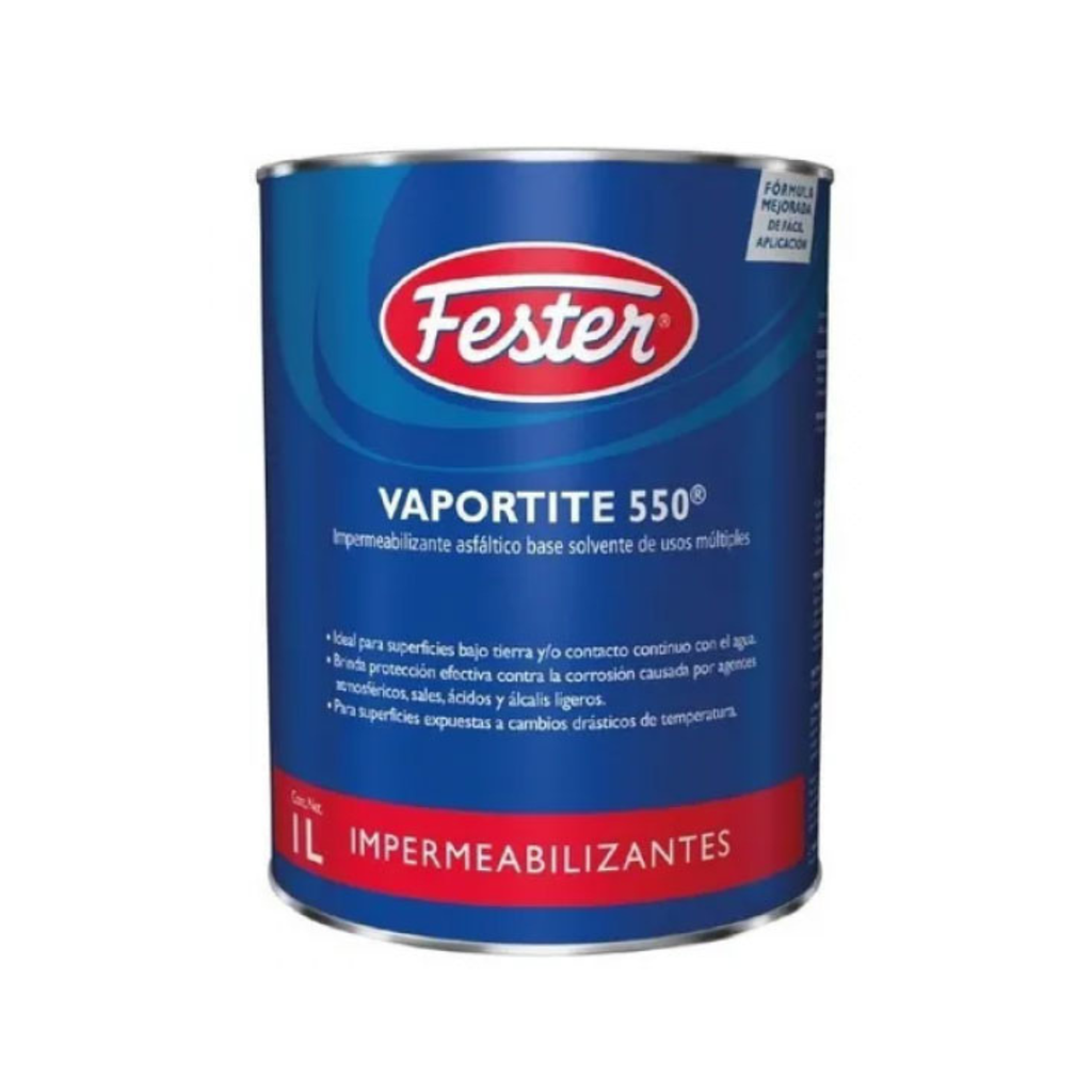 FESTER IMPERMEABILIZANTE VAPORTITE 550 ASFÁLTICO 1LT