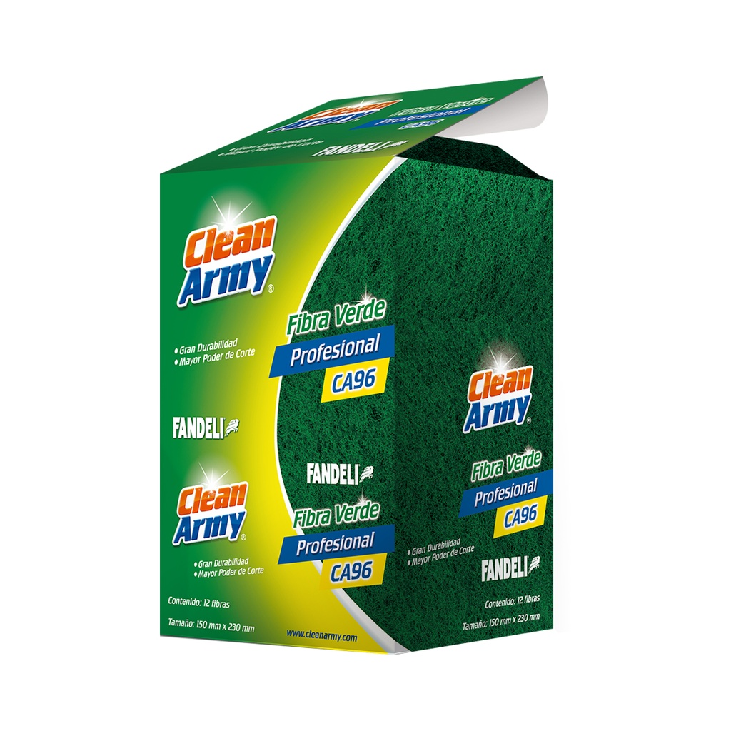 FIBRA ALMOHADILLA FANDELI VERDE C/12PZ (72939)