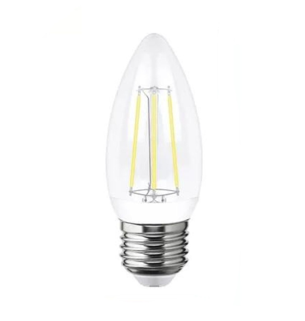 AKSI FOCO LED FILAMENTO TIPO VELA 4W LUZ CÁLIDA E27 (115536)