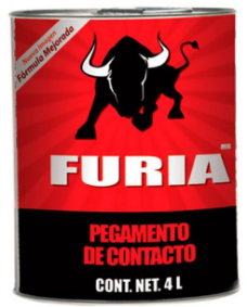 FURIA PEGAMENTO DE CONTACTO AMARILLO 4LT