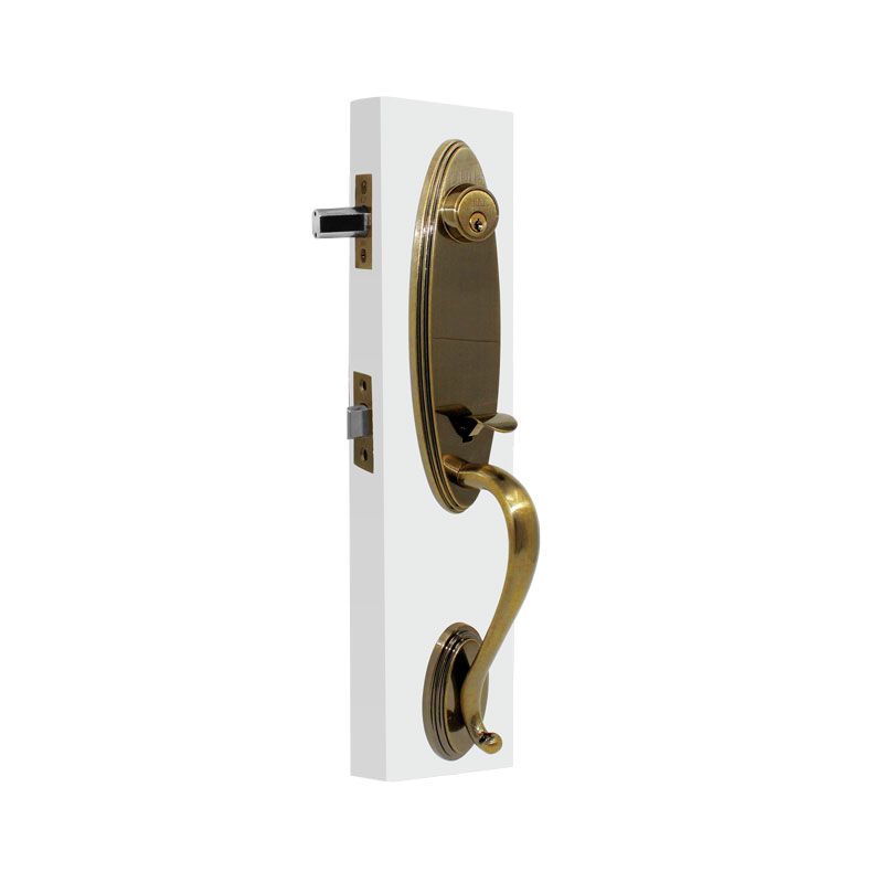 GATILLO YALE ALABAMA LLAVE-LLAVE LATÓN ANTIGUO (MX84794)