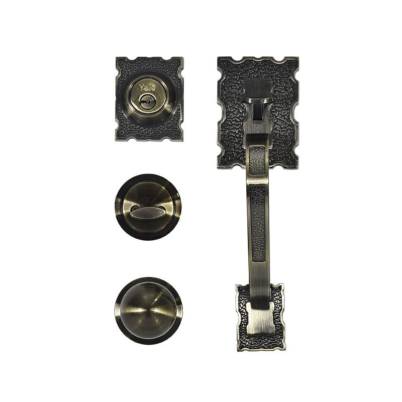 GATILLO YALE CARIBE LLAVE-MARIPOSA LATÓN ANTIGUO (MX87552)