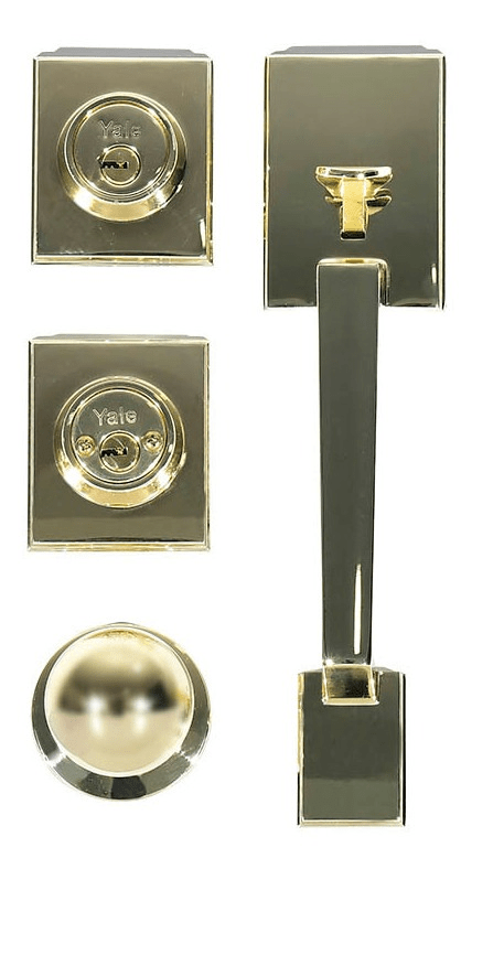 GATILLO YALE NÁPOLES LLAVE-MARIPOSA LATÓN BRILLANTE (MX88375)
