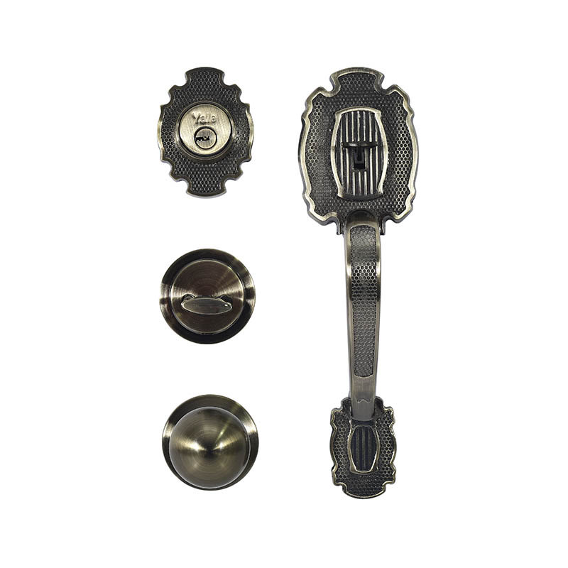 GATILLO YALE RIVIERA LLAVE-MARIPOSA LATÓN ANTIGUO (MX87559)