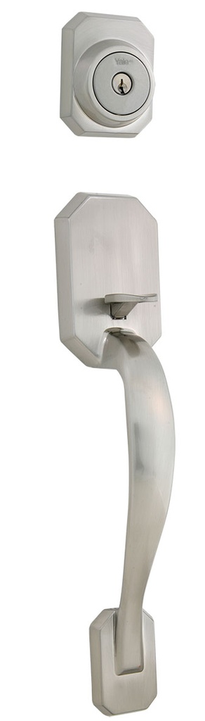 GATILLO YALE TETON LLAVE-LLAVE NÍQUEL SATINADO (MX86213)