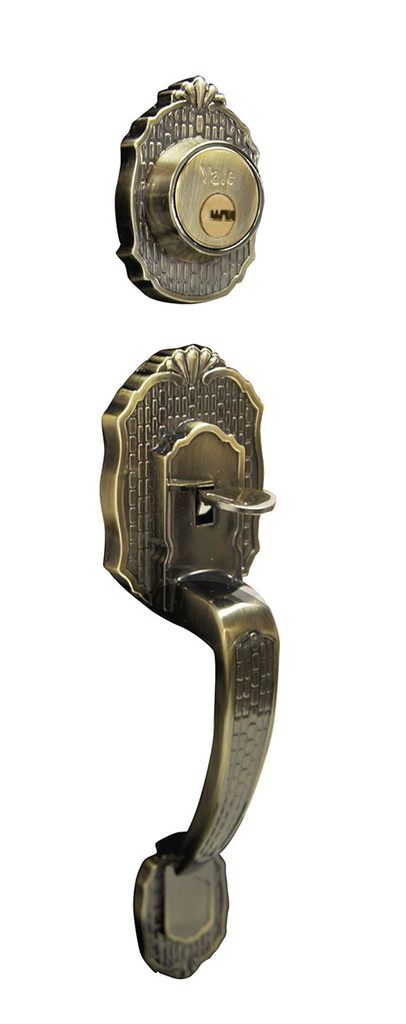 GATILLO YALE VERONA LLAVE-LLAVE LATÓN ANTIGUO (MX80884)