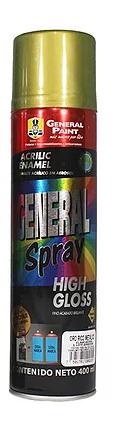 AEROSOL GENERAL PAINT ORO RICO METÁLICO 400ML (A2356)(E)