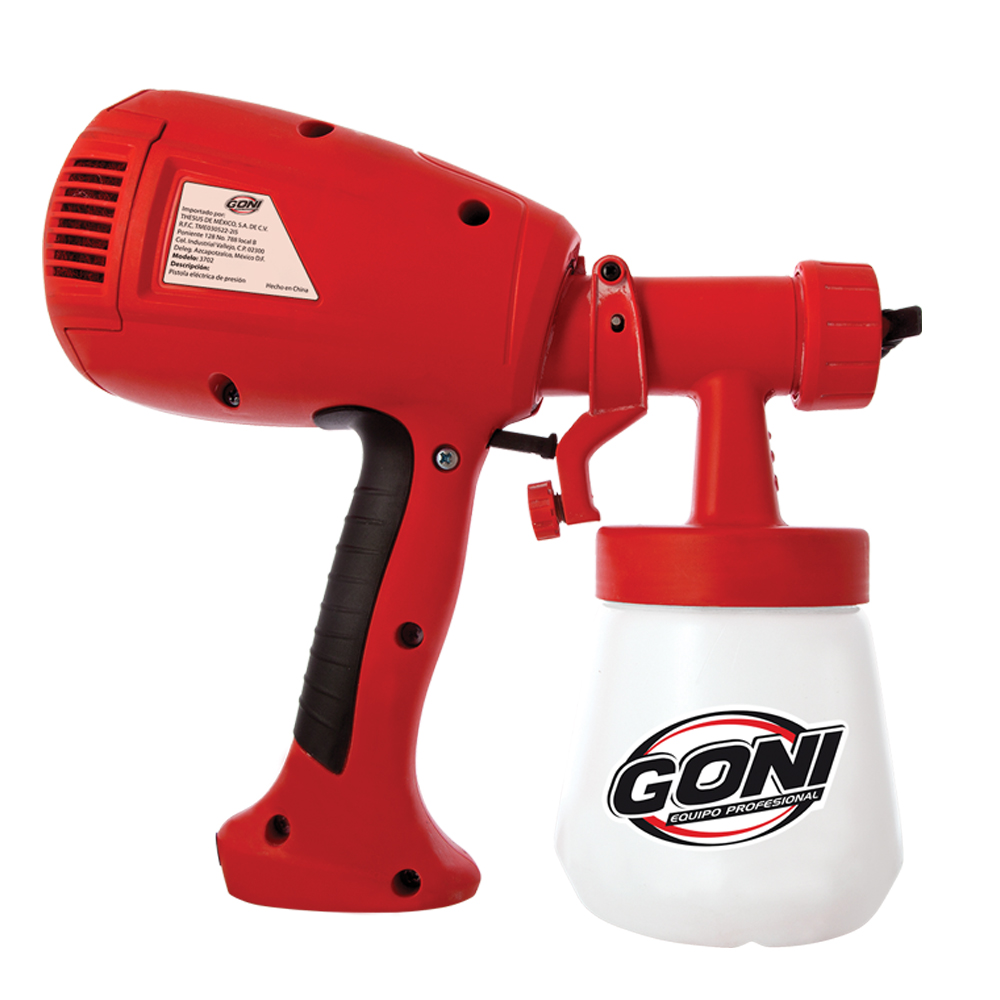 GONI PISTOLA ELÉCTRICA DE PRESIÓN P/PINTAR 300W 700ML (3702)
