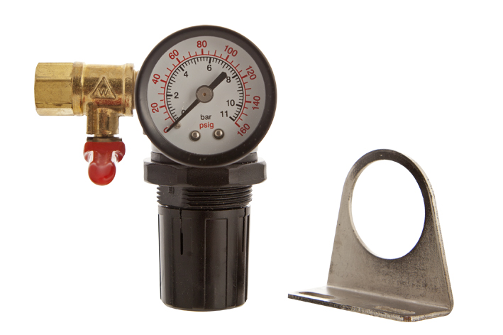 GONI MANÓMETRO Y REGULADOR DE AIRE P/COMPRESOR 1/4" (516)