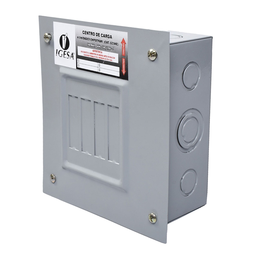 IGESA CENTRO DE CARGA 4 UNIDADES P/EMPOTRAR (E)