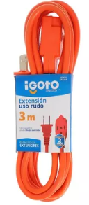 IGOTO EXTENSIÓN USO RUDO NARANJA 3M (ER13-3NA)(E)