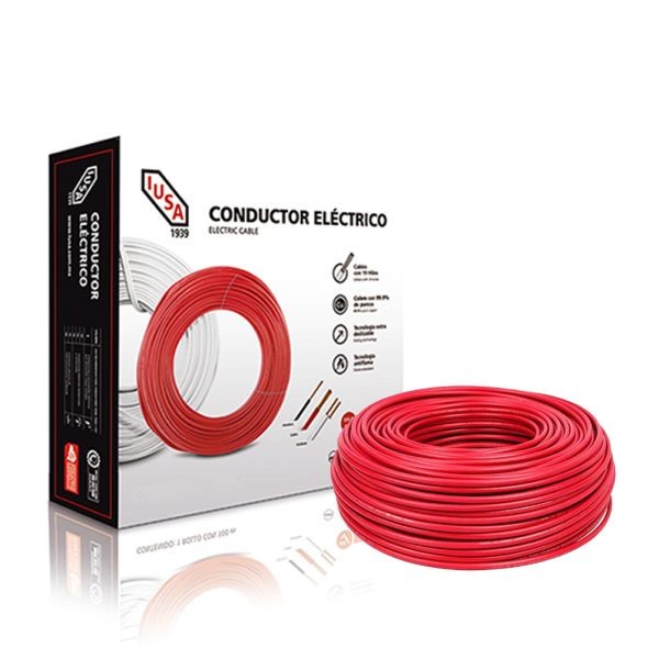 IUSA CABLE THW #16 ROJO CAJA 100M (217311)