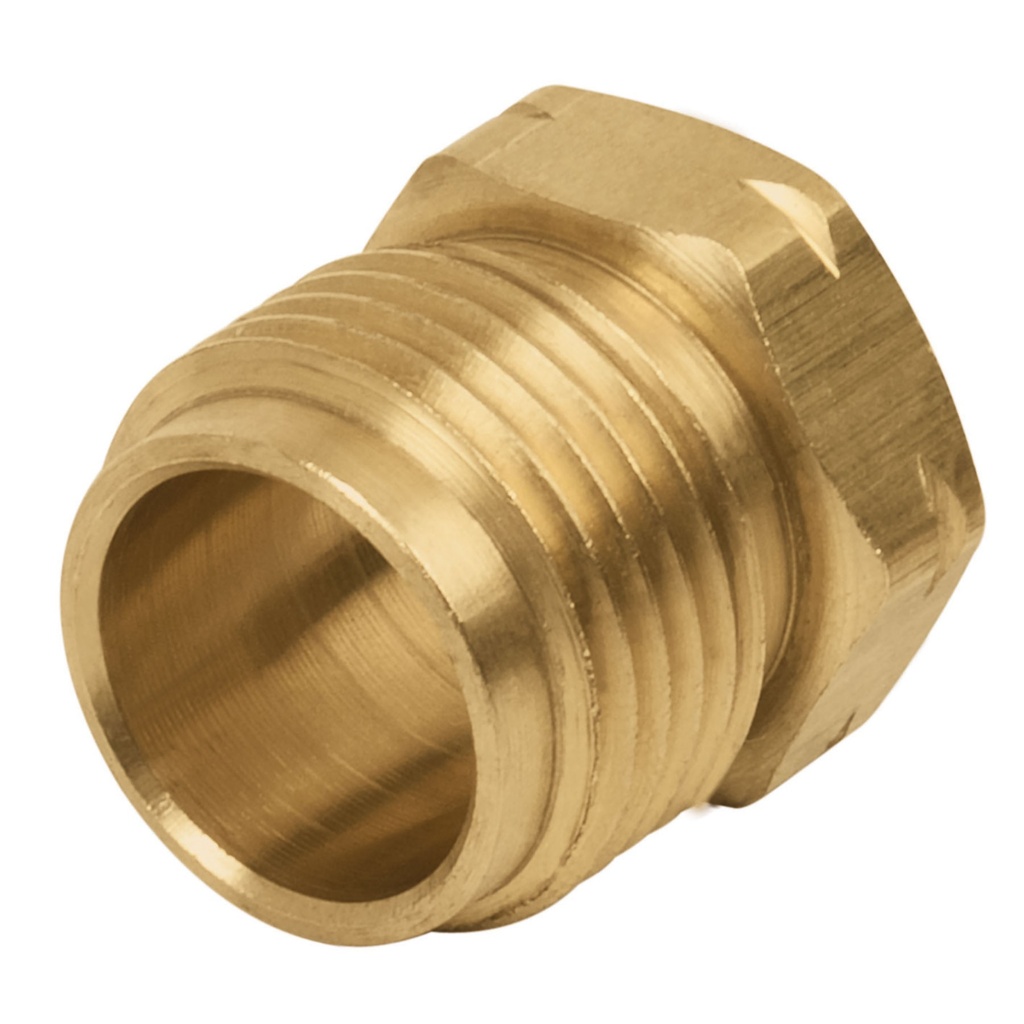 IUSA TUERCA IZQUIERDA LATÓN P/PIGTAIL 7/8" P/GAS (311970) (H)