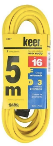 KEER EXTENSIÓN USO RUDO 5M AMARILLA (2437)(E)