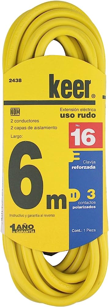 KEER EXTENSIÓN USO RUDO 6M AMARILLA (2438)(E)