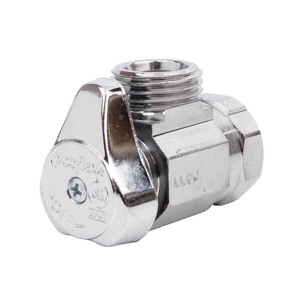 COFLEX LLAVE DE CONTROL ANGULAR 1/4 VUELTA 1/2" F.N.P.T. x 1/2" M. (IP-120)