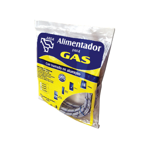 MANGUERA ARDA P/GAS ALUMINIO 1.5M CONEXIÓN 3/8" (102030)