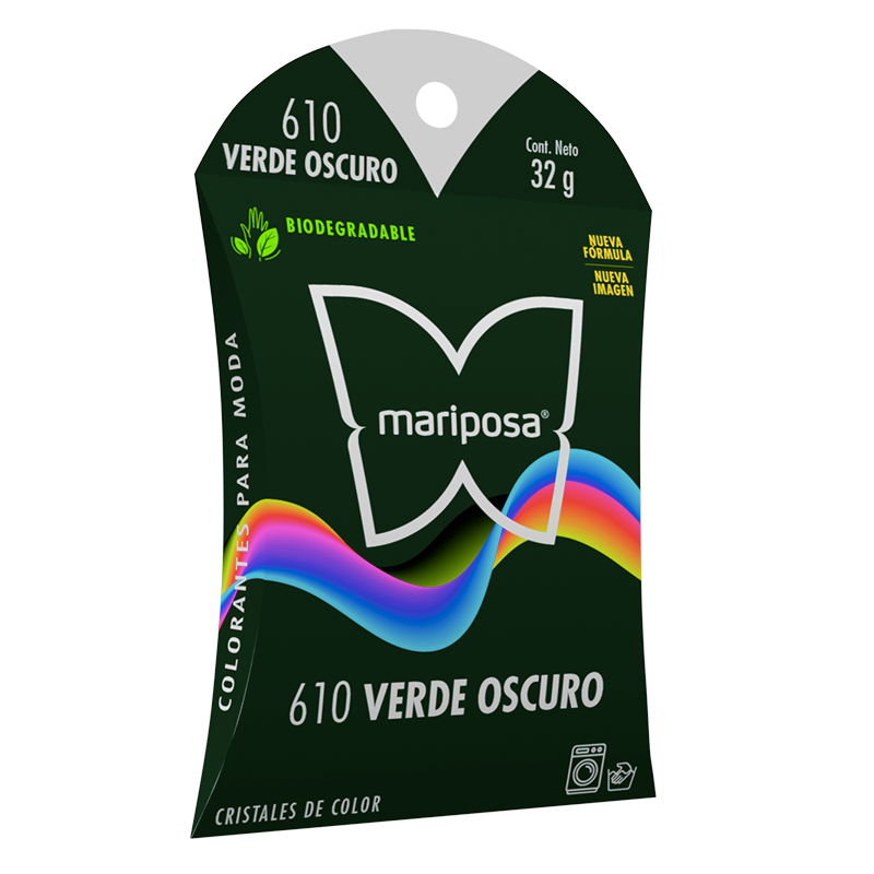 MARIPOSA CRISTALES 610 VERDE OSCURO 32GR (H)