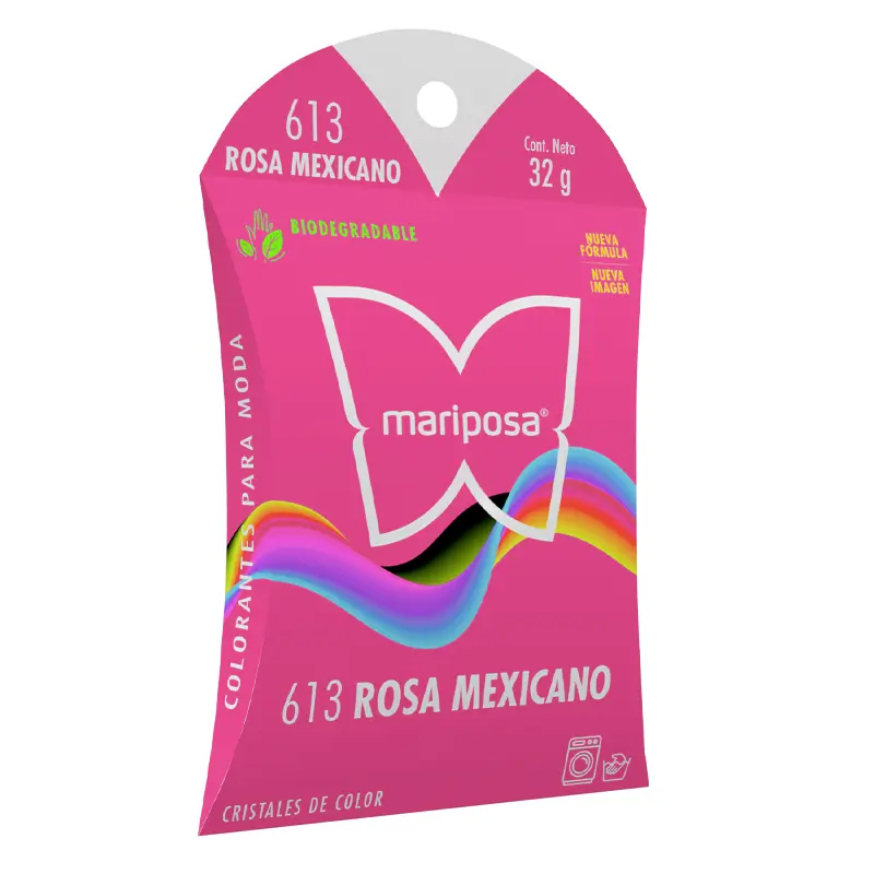 MARIPOSA CRISTALES 613 ROSA MEXICANO 32GR (H)