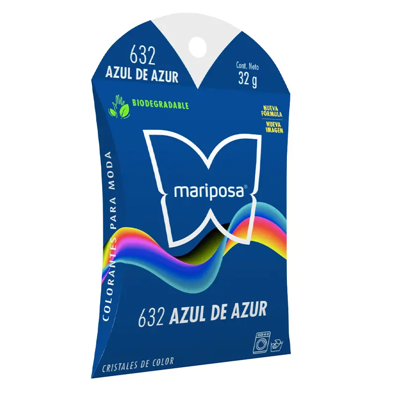 MARIPOSA CRISTALES 632 AZUL DE AZUR 32GR (H)