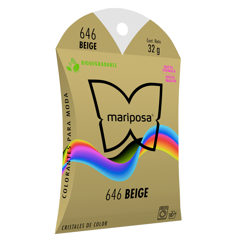 MARIPOSA CRISTALES 646 BEIGE 32GR (H)