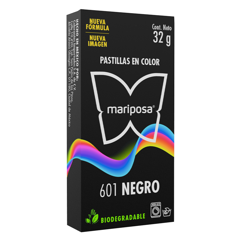 MARIPOSA PASTILLA 601 NEGRO 32GR (H)