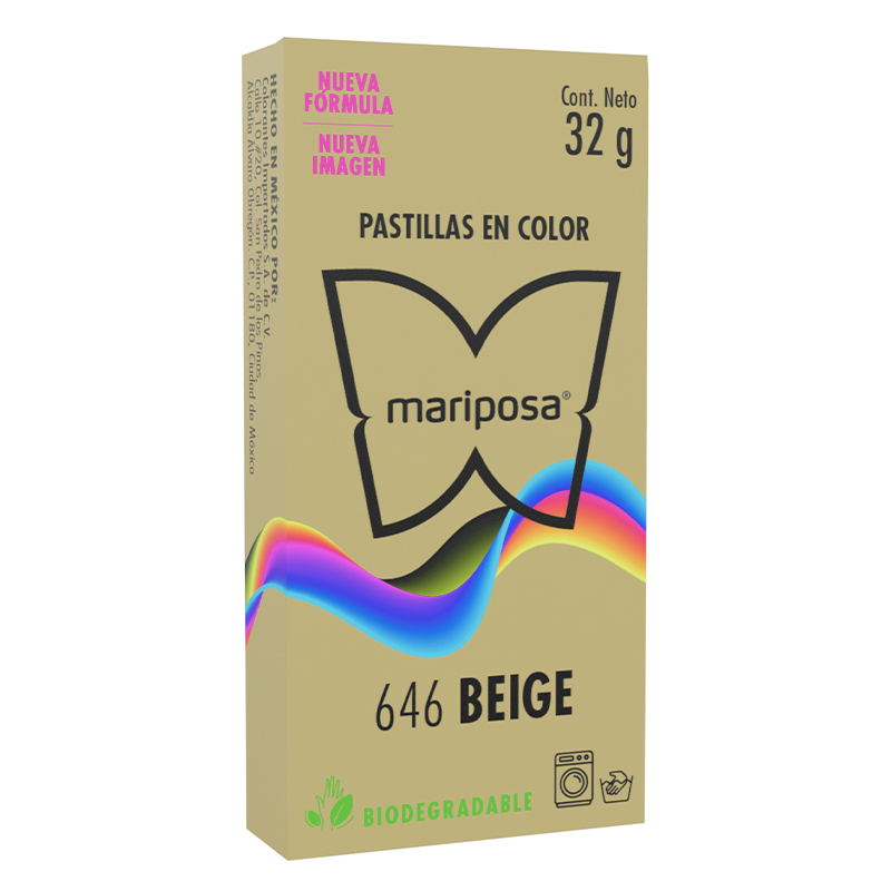 MARIPOSA PASTILLA 646 BEIGE 32GR (H)