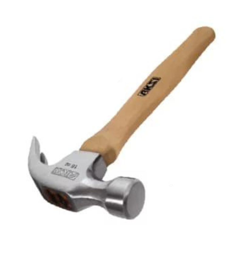AKSI MARTILLO MANGO MADERA UÑA CURVA 16OZ (105001)