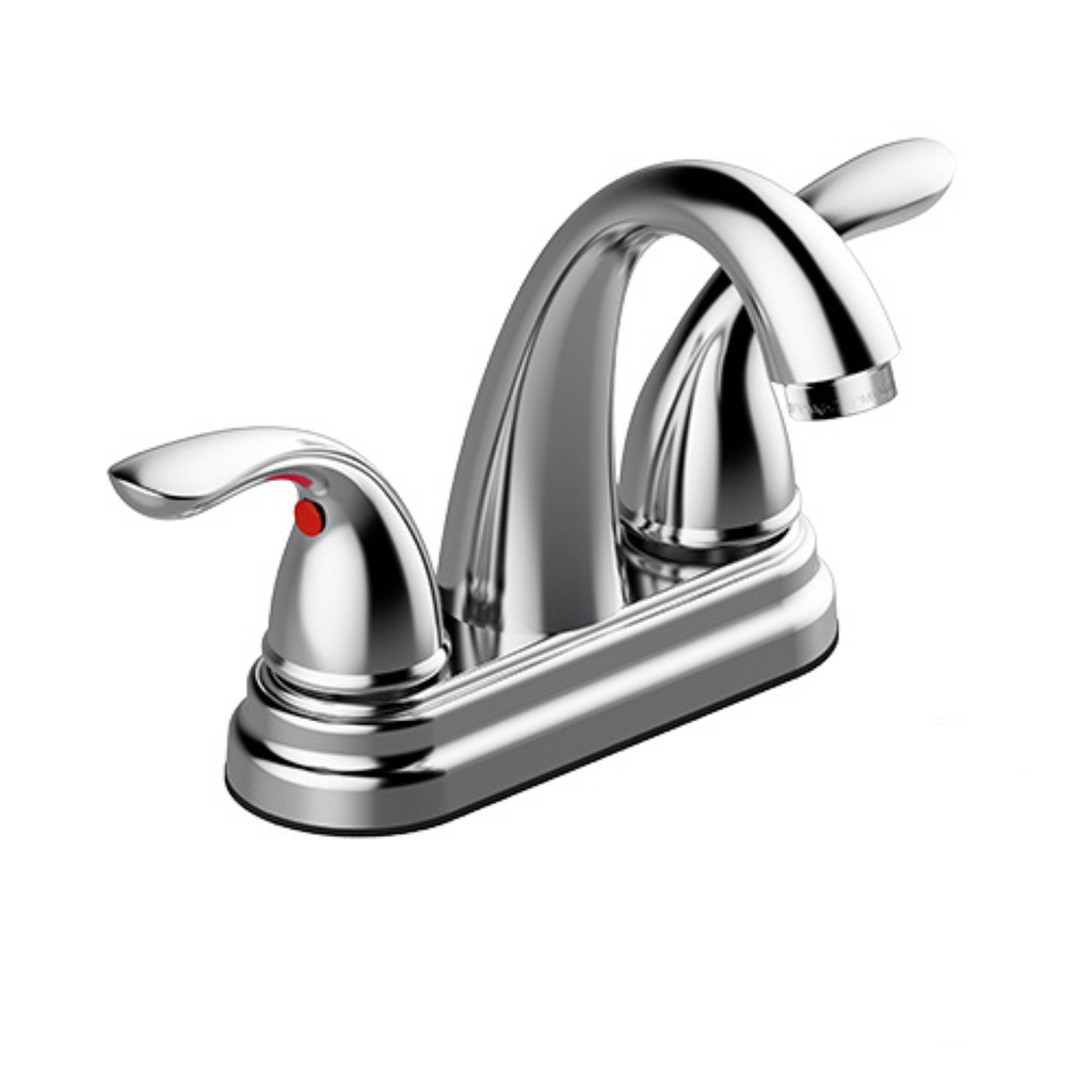 COFLEX MEZCLADORA 4" P/LAVABO CROMO (GL-D300)