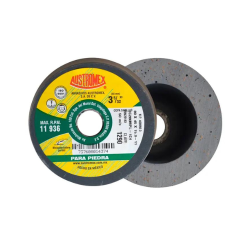 MINICOPA ABRASIVA SHELLAC P/PULIDO AUSTROMEX 80MM P/B&D (1290)(H)