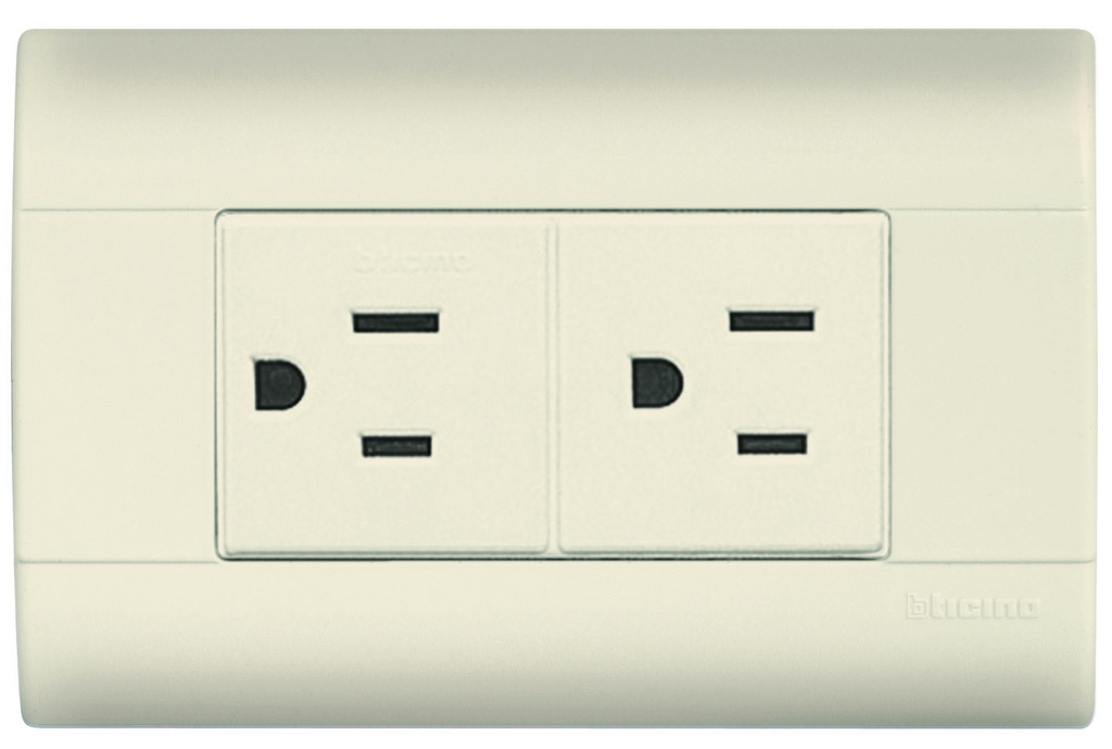 BTICINO MODUS CONTACTO PLACA DUPLEX MARFIL (E6028N) (E)