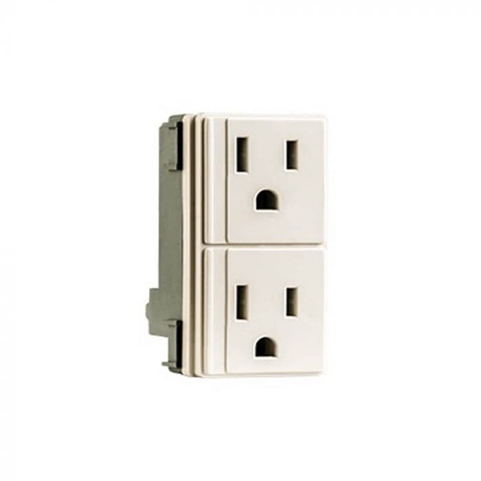 CONTACTO DUPLEX OCULTO MONTANA POLARIZADO-ATERRIZADO MARFIL (1445)(E)