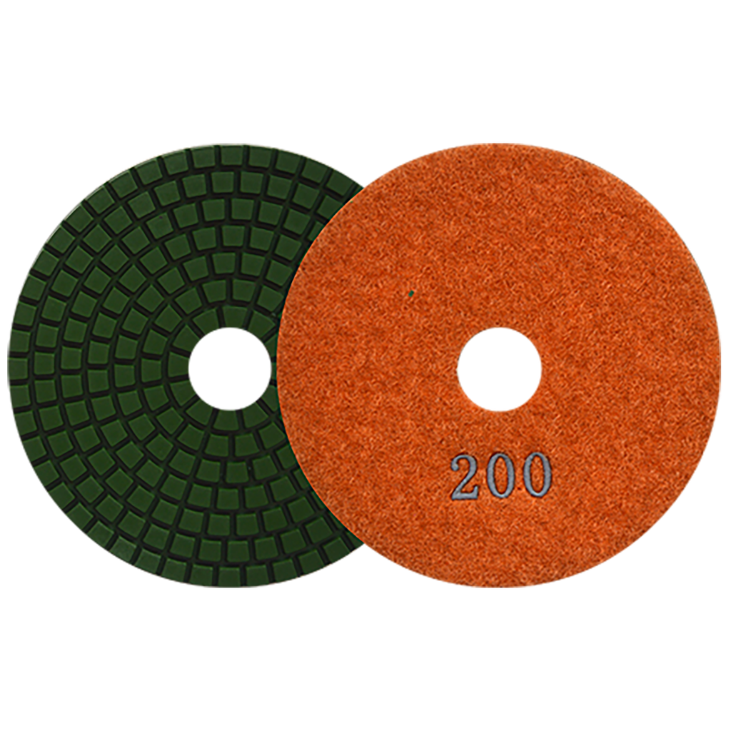PAD DE DIAMANTE AUSTROMEX C/VELCRO 4" P/MÁRMOL GRANO 200 (2762)(H)