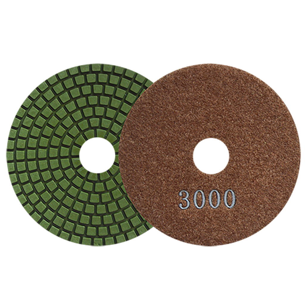 PAD DE DIAMANTE AUSTROMEX C/VELCRO 4" P/MÁRMOL GRANO 3000 (2766)(H)