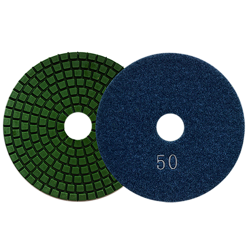 PAD DE DIAMANTE AUSTROMEX C/VELCRO 4" P/MÁRMOL GRANO 50 (2760)(H)